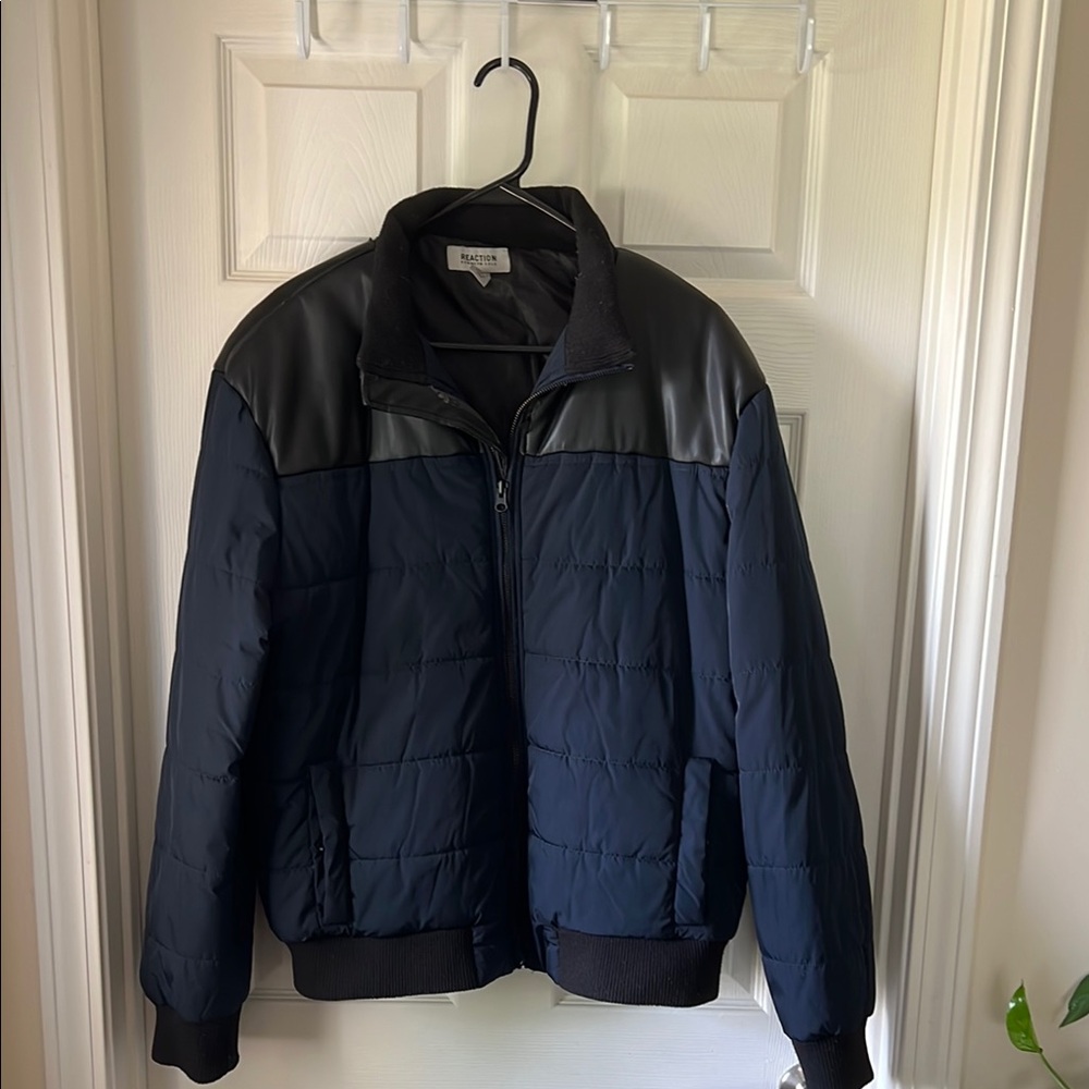 Reaction Kenneth Cole Black and Blue Puffer Jackets